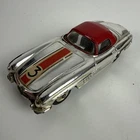 Corgi Toys #304s Mercedes 300 SL Roadster Chrome - Original Vintage (ref34)