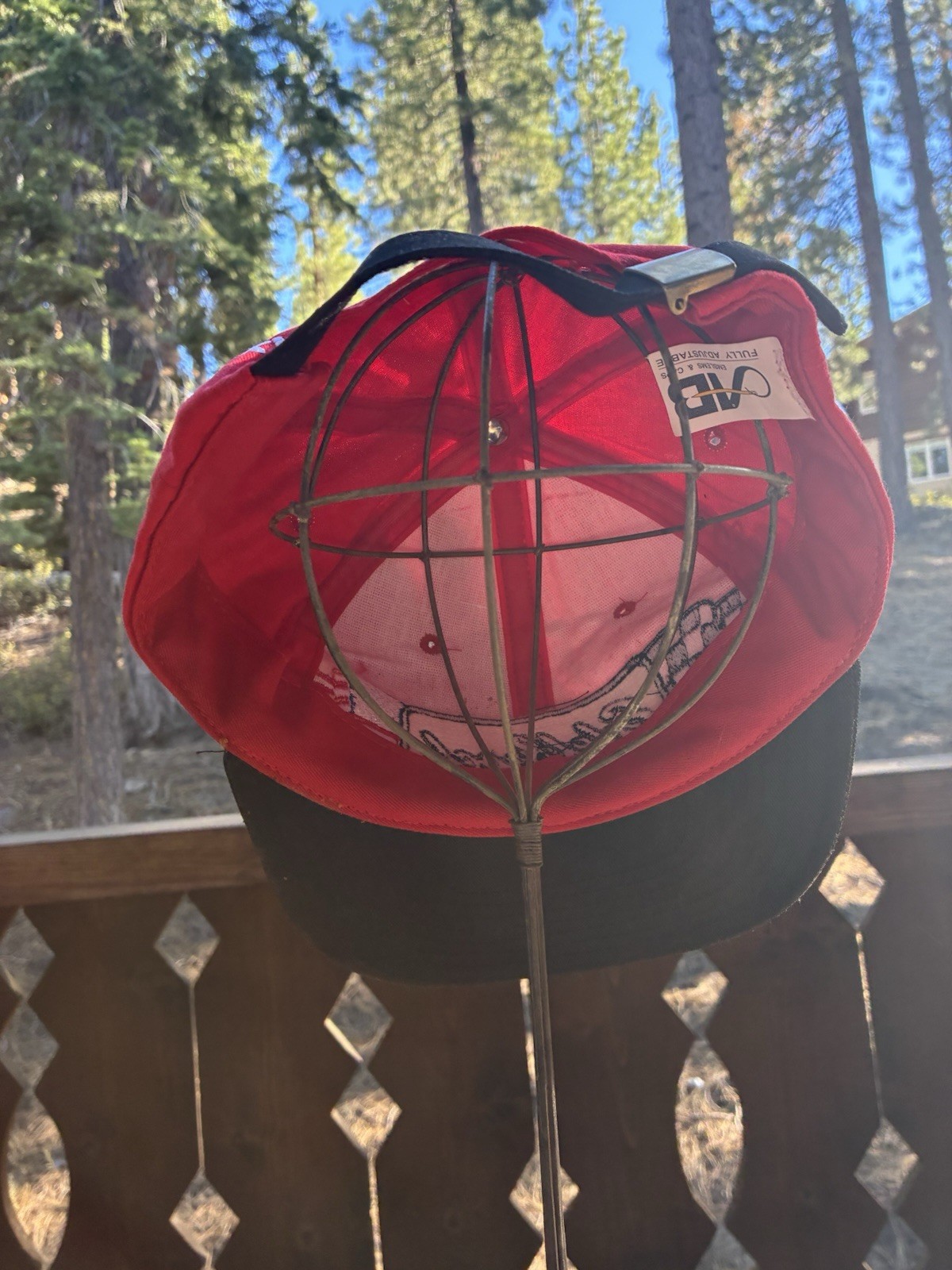 edelbrook American flag strapback hat checkered f… - image 4