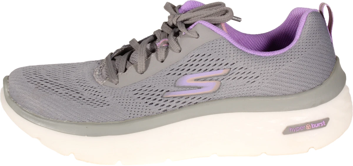 Skechers GoWalk Hyper Burst- Space Insight Womens Sneaker Gray / Purple Size 9.5 |