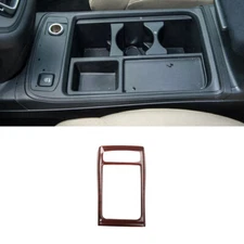 For Honda CR-V CRV 15-16 4th Peach Wood Car Gear Water Cup Holder Panel Cover 1*