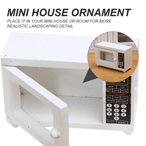 Mikrowellen -Ofenmöbelmodell Miniatur-Zubehör Mini-Möbelverzierung - Bild 8 von 12
