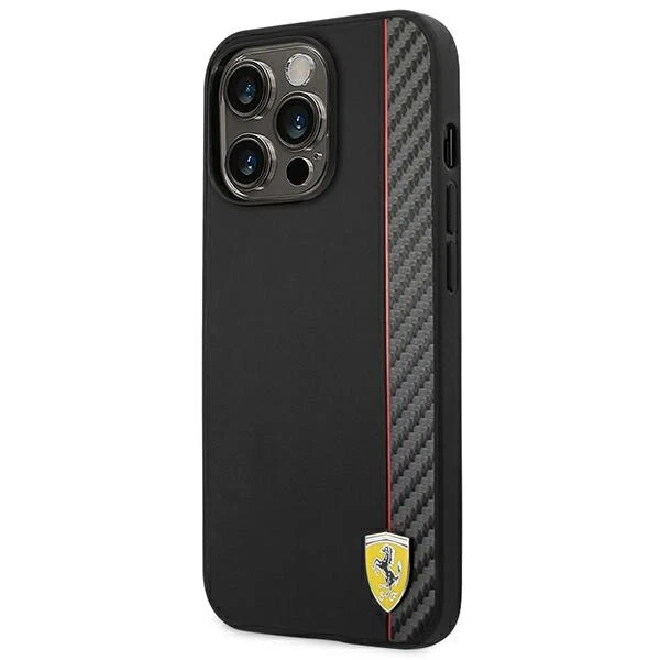 Phone Case IPHONE 14 Pro Max Ferrari Plastic Black Logo