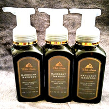 3x Bath  Body Works MAHOGANY TEAKWOOD Gentle Foaming Hand Soap 8.75 oz NEW