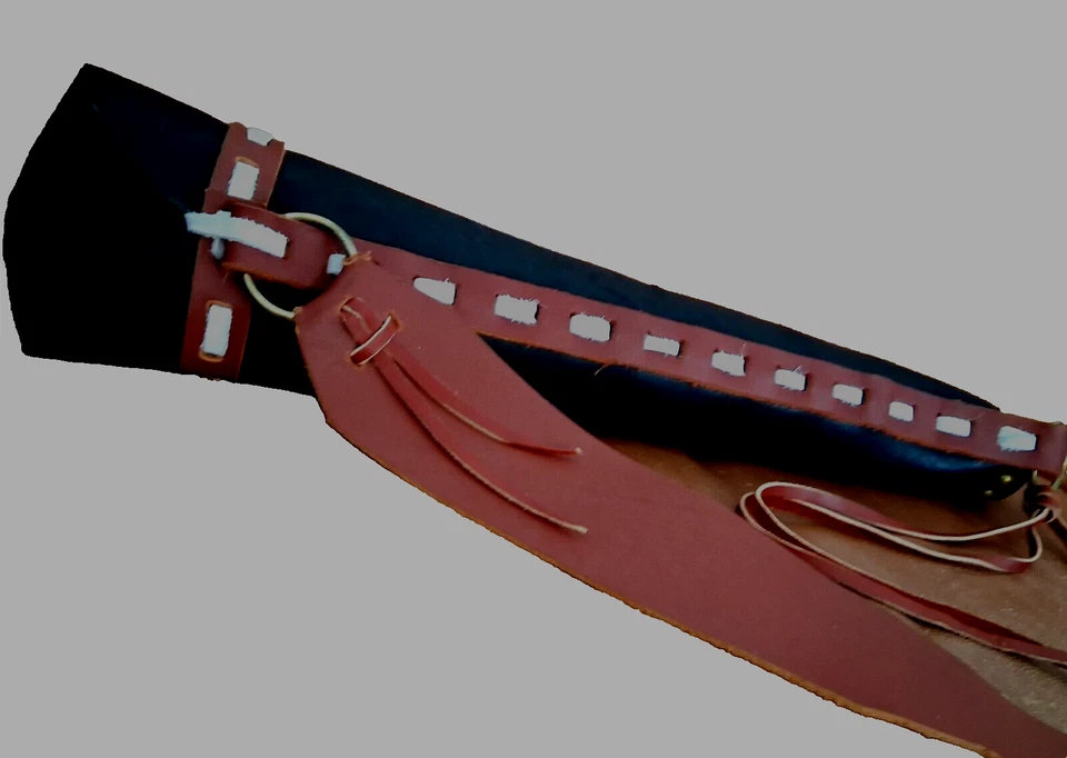 Archery Arrow Quivers Cowhide Black, Marron & White Leather Quiver for Hunting💕 - Image 4 of 4