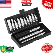 Craft Knife Set, 13 Piece, Exacto Knife Set, Hobby Knife Set, Crafting Knife, Ex