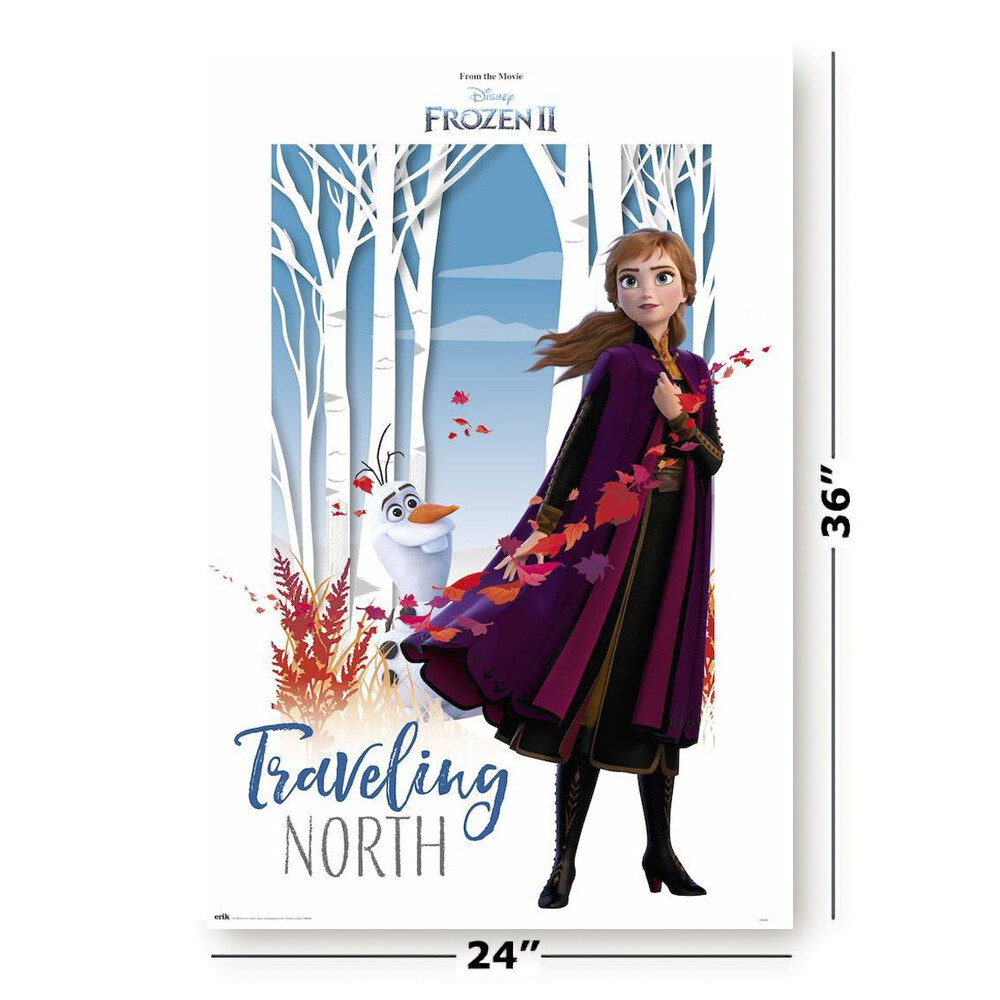 Frozen 2 - Disney Movie Poster (Anna - Traveling North) (Size: 24