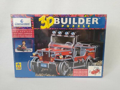 Clementoni 3D Builder 4x4 Fahrzeug Puzzle 128 Stck. Brandneu & Versiegelt