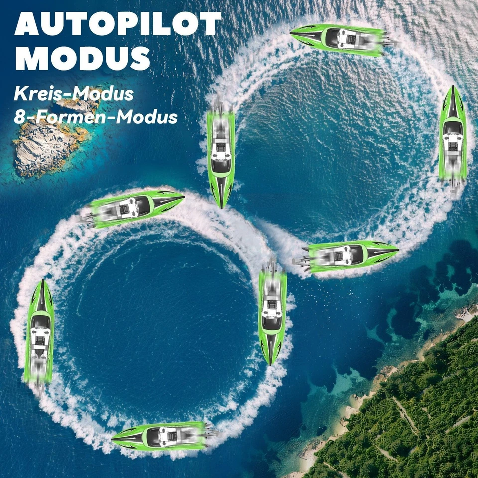 RC-Boot Ferngesteuertes Boot ab 6 8 Jahre Kinder Erwachsene, RC Boot 28 KM/H - Bild 3 von 4