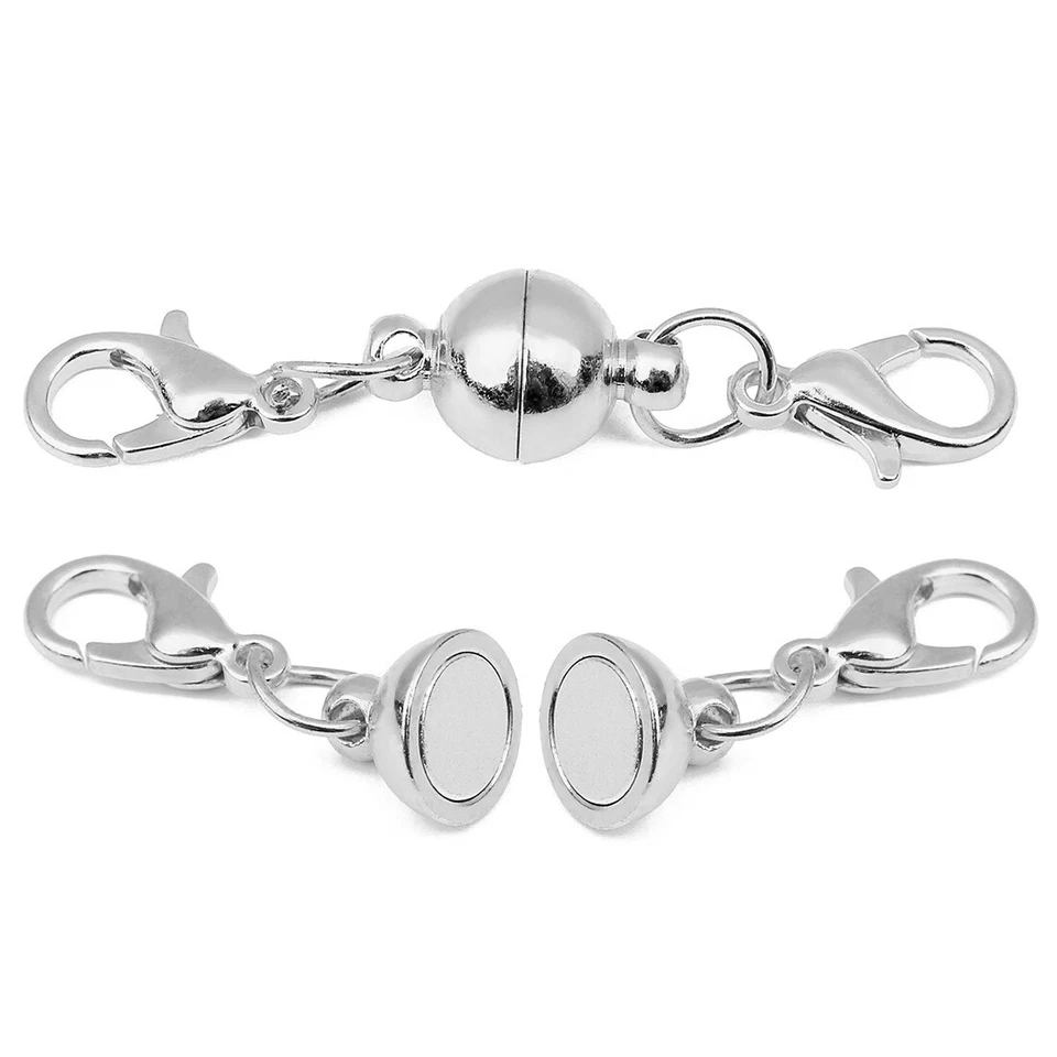 5Pcs Ball Magnetic Clasps Necklace Bracelet Extender Clasps Jewelry Findings - Image 4 of 4