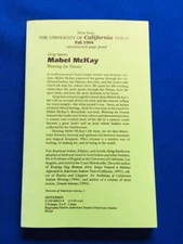 MABEL MCKAY; WEAVING THE DREAM - UNCORRECTED PROOF BY GREG SARRIS