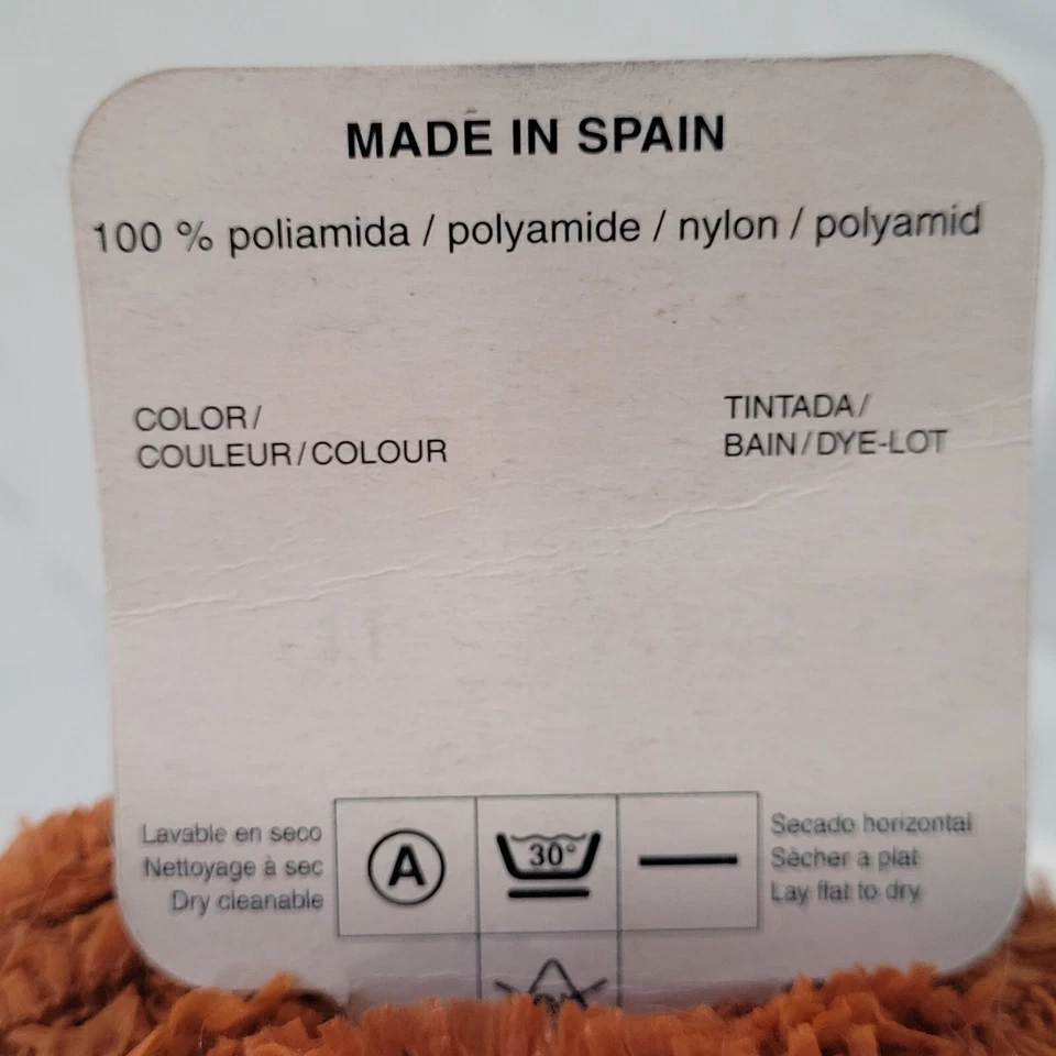 Katia Yarn Orange 1 ball Drac Nylon Rust 25g 122 yds Fuzzy DISC - Image 3 of 4