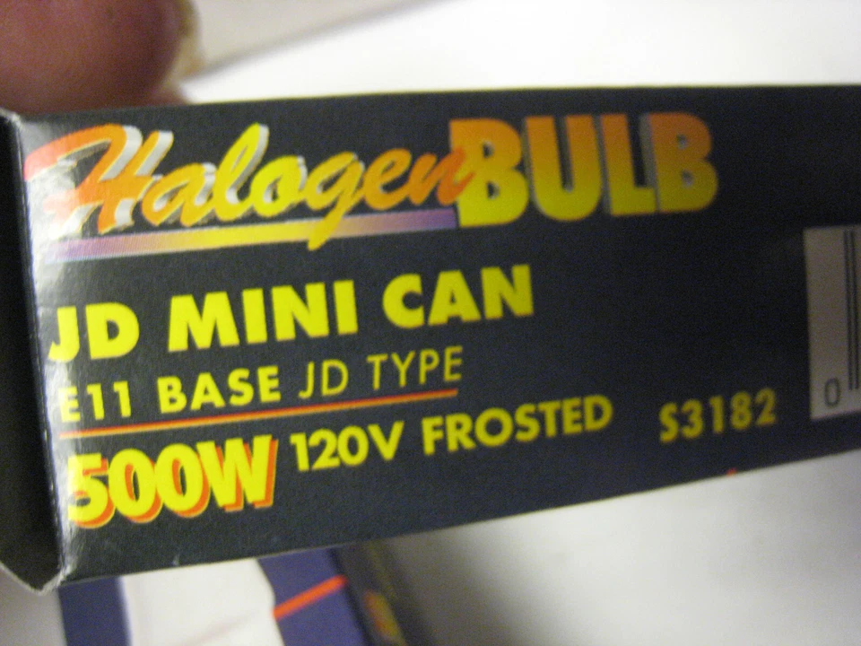 2 yes 2 Satco S3182 120V 500-Watt T4 E11 Base Light Bulbs Frosted FREE SHIPPING - Image 2 of 4