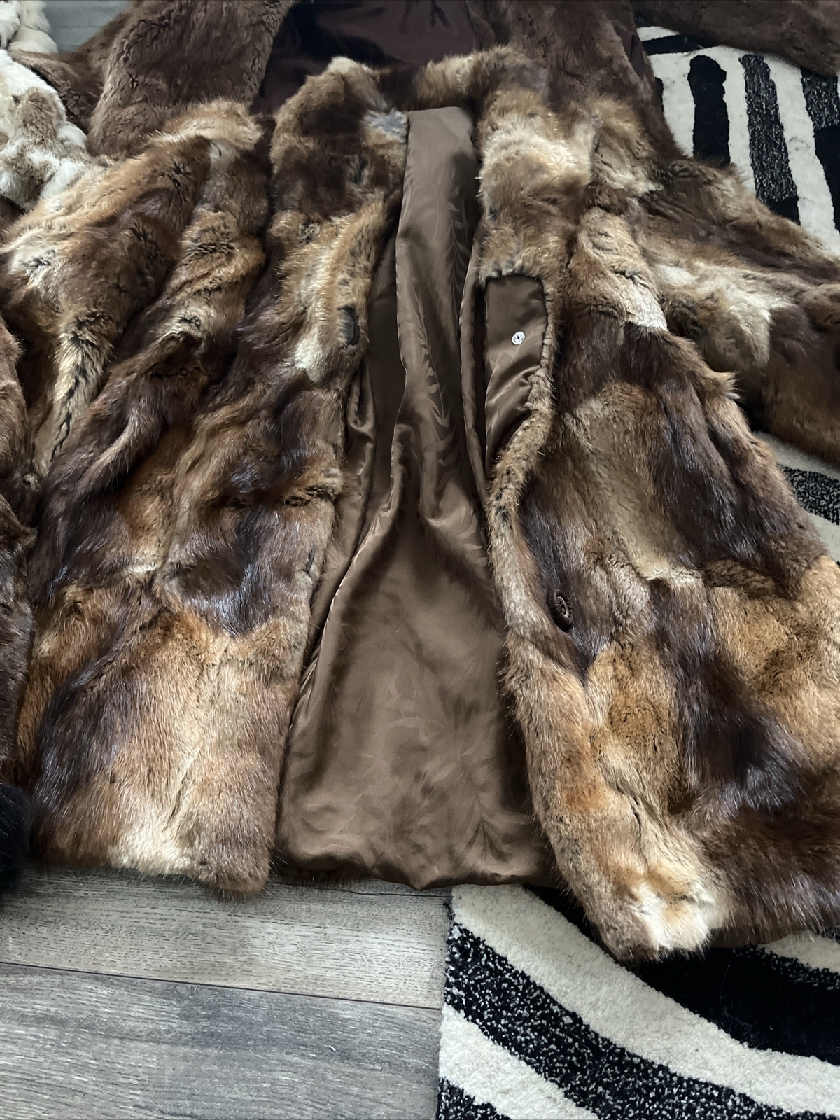 Job Lot 7 Vintage Real Fur Coats Rework Repair eBay