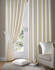 Image of 1 PAIR MADISON FULLY LINED PENCIL PLEAT CURTAINS ~ FREE Tiebacks Many Colours