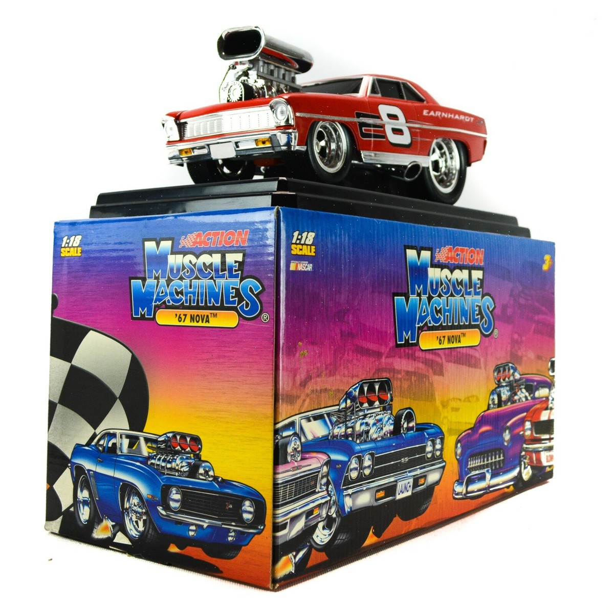 Muscle Machines 1967 Nova Dale Earnhardt Jr. 67 Chevy Red NASCAR 1