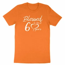 Blessed by God for 60 years Tshirt Happy 60th Birthday shirt Unisex Tee Custom