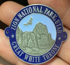 New!! 3D Zion National Park walking Hiking Medallion NEW staff  UTAH