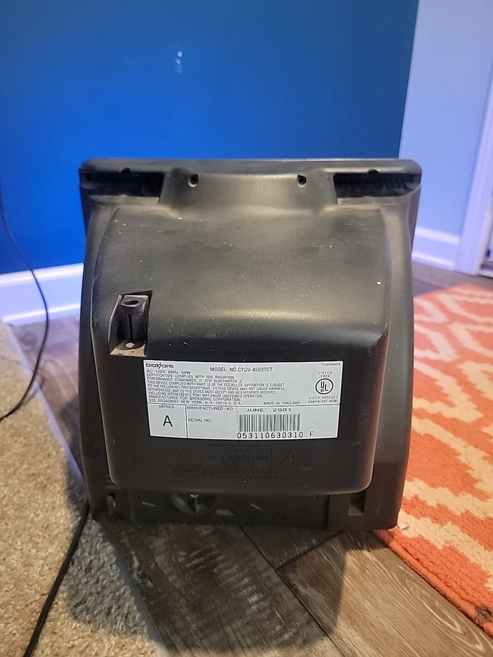 TV CRT Broksonic 13” CTGV-4563TCT - Sem controle remoto - Imagem 2 de 3