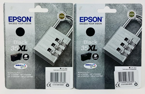 Epson T3591 35XL C13T35914010 Original Schwarz Xl Workforce Profi WF-4720/-image