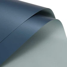 20 Pcs Double Sided Color Flower Wrapping Paper Blue+Deep Blue 22.8"x22.8" Wa...