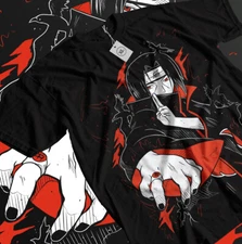 Itachi Uchiha T-Shirt Naruto Rasengan Jiraiya Anime Manga Style Shirt All Size