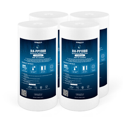 4-PACK of Big Blue 10 x4.5  1 Micron Sediment Water Filters