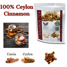 Natural Premium Ceylon Organic Cinnamon Tea bags Herbal drink 65g -balance sugar