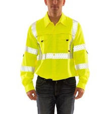 Tingley Job Sight S76522 High Visibility Class 3 Sportsman Shirt, Large,