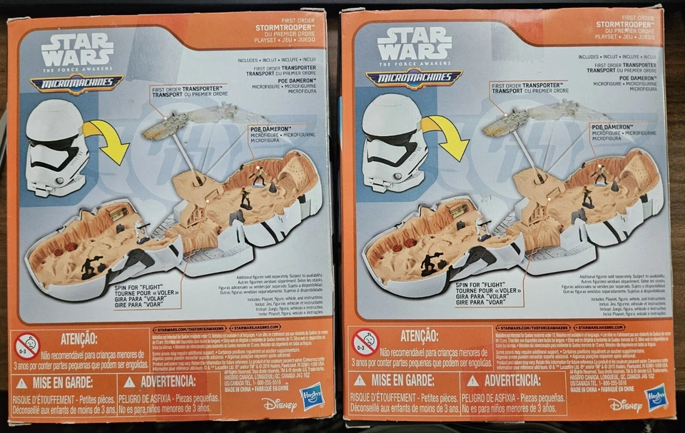 ИГРОВОЙ НАБОР STAR WARS THE FORCE AWAKENS 2015 MICRO MACHINES ПЕРВЫЙ ЗАКАЗ ШТУРМОВИК - Изображение 3 из 4