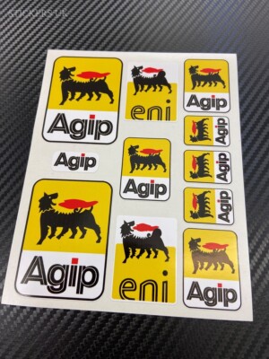 AGIP sticker stickers Aprilia Ducati racing AGIP Set 11 x Decals | eBay UK