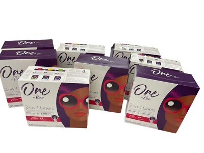 8 Boxes (50 in each) 400 Total One by Poise 2-in-1 Liners Extra Coverage Long