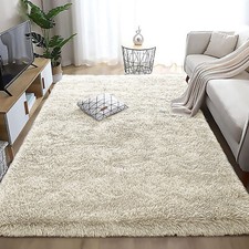 Fluffy Rugs Large Shaggy Rug Living Room Bedroom Anti-Slip Soft Carpet Floor Mat