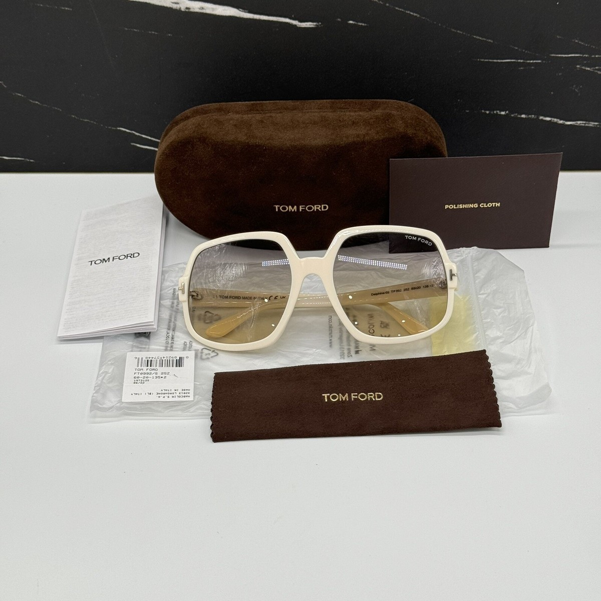 NEW TOM FORDTF992 25Z WOMEN SUNGLASSES TOM FORD DELPHINE-02 NEW TOM FORDTF992 25Z WOMEN SUNGLASSES TOM FORD DELPHINE-02