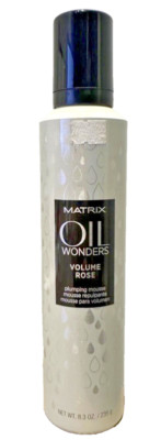 Matrix Oil Wonders Volume Rose Plumping Mousse/ 8.3 oz - Silver Bottle