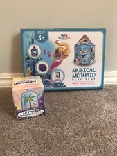 Winston and Olive Musical Mermaid Lightup Play tent and Build your own Nightligh