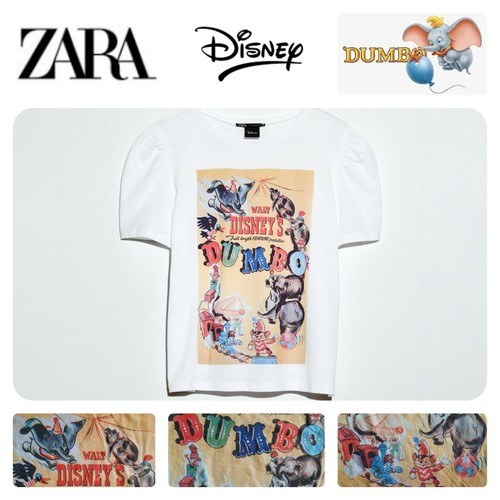 ZARA X DISNEY DUMBO Crop T-Shirt Medium 