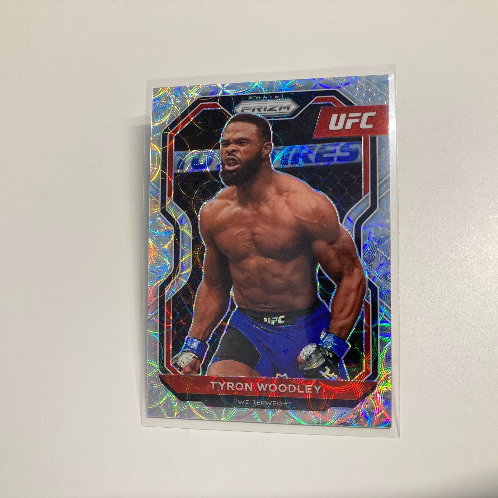 Tyron Woodley 2021 Panini Prizm UFC Premium Box Set Scope Prizm Card 94/99 #33