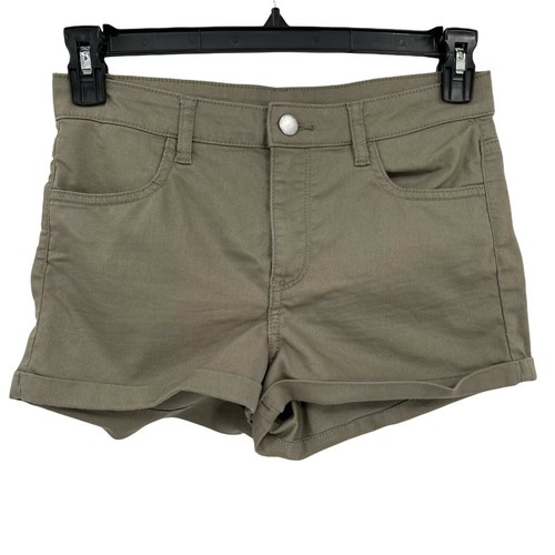 H\u0026M Army Green Roll Hem Chino Stretch 
