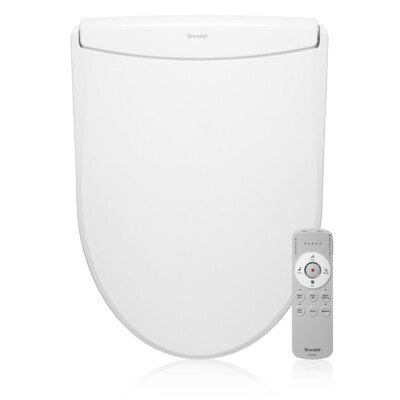 Brondell Thinline CL2200 Luxury Bidet Toilet Seat Remote ROUND White OB