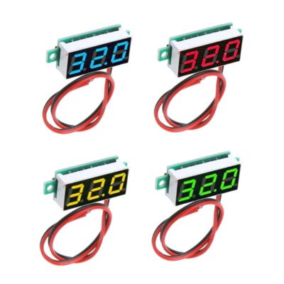 Digital Voltmeter with LED Display Electric Gauges Tester 0.28-Inch Two-Wire