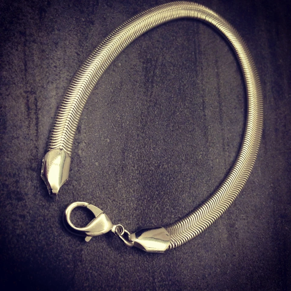 BRACELET / GOURMETTE SNAKE ARGENT NEUF Homme / Femme