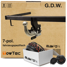 Für VW Golf 3 89-97 Typ 1H1 G.D.W. Anhängerkupplung abnehmbar & 7poliger E-Satz