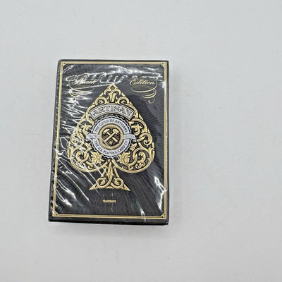 Artisan Black Edition Playing Cards Theory11 Deck Sealed Collectible