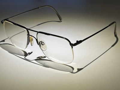Vintage Marchon Autoflex 17 Eyeglass Frames SteelGrey Flexon Aviator Pilot Style