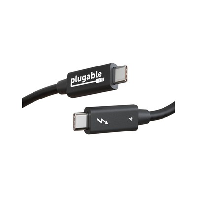 Steckbares 2m Thunderbolt 4 Kabel USB4 100W 40Gbps schwarz