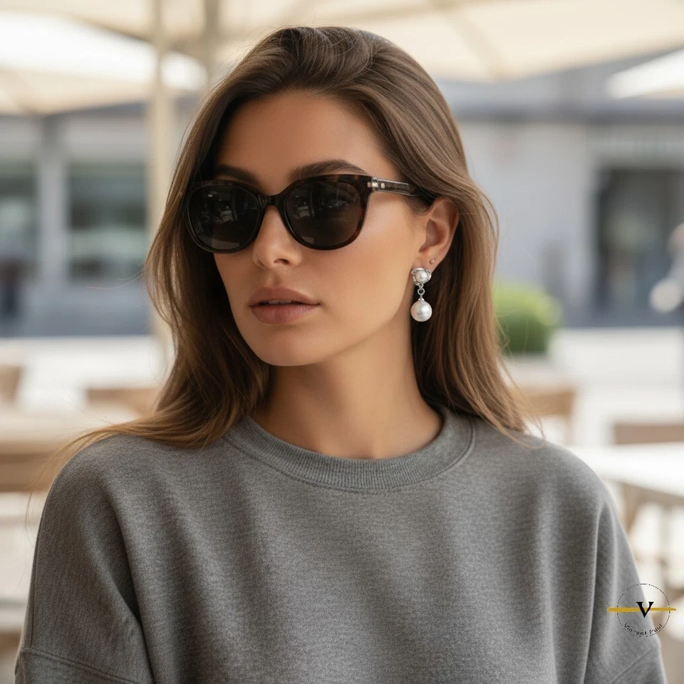 ORECCHINI DONNA CON PERLE E ZIRCONI IN ARGENTO 925 RODIATO ANALLERGICI - Immagine 3 di 4