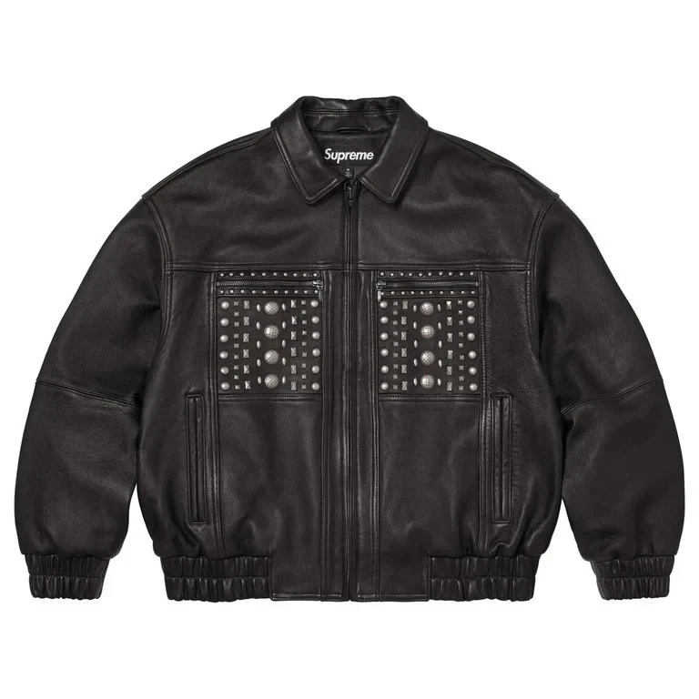 Supreme Leather Outer Shell Studded Coats, Jackets & Vests for Men