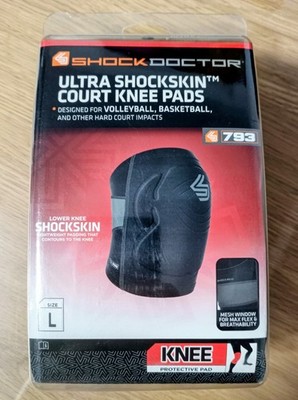 Shock Doctor Ultra Shockskin Knieschützer | Volleyball Fußball Krav Maga 