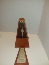 Vintage Seth Thomas Metronome De Maelzel Wood Wind Up Music Timer E899-575 ISS-2
