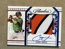 COBY MAYO 2024 Panini Flawless Rookie Patch Auto RPA 06/15 Card